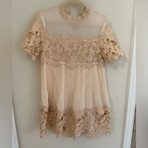 Boutique petite lace babydoll dress
